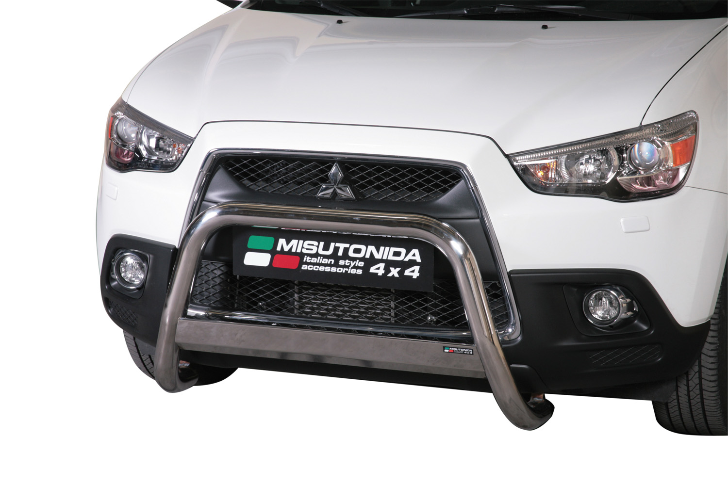 Protezione Anteriore Medium Bar Inox Ø63 Mitsubishi Asx 2010+  Ce