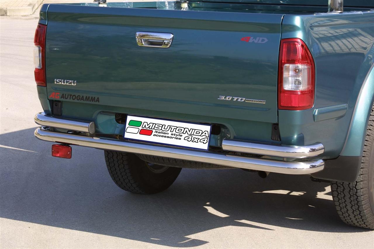 Paraurti Posteriore Inox A Doppio Tubo Ø63 Isuzu D-Max 2003/2011