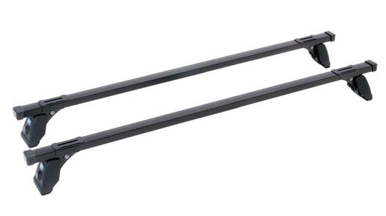 Barre Portapacchi Nere Nissan D40 Doppia Cabina 05-14 (Senza Barre Long.)