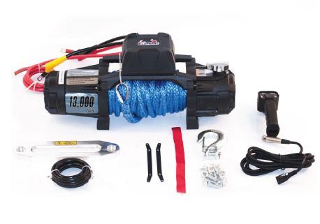 Verricello Elettrico A 12Volt Portata 5900Kg Cavo Sintetico