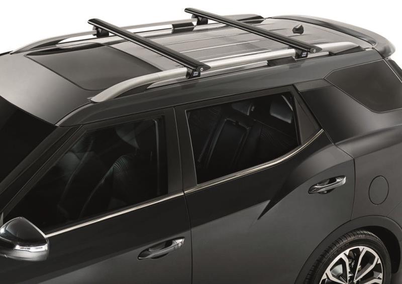 Barre Trasversali In Alluminio Nere Ford Ranger 2023+ Doppia E Super Cabina Oem Wildtrak