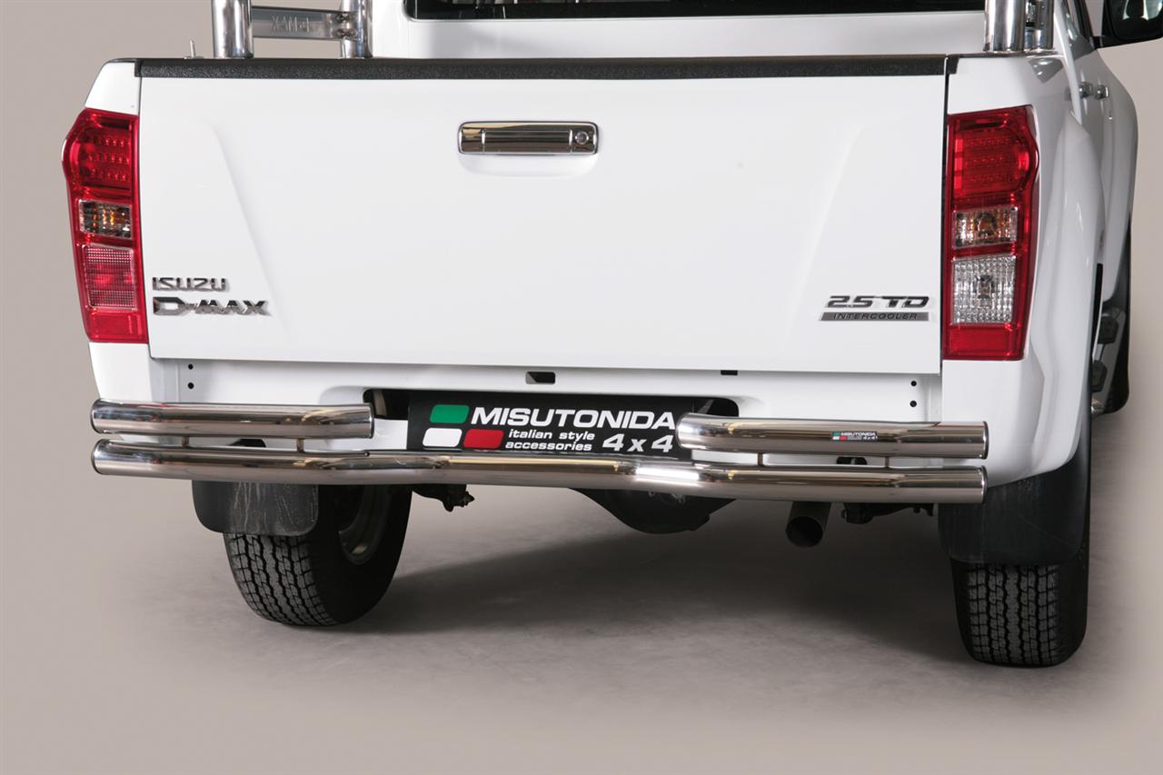 Paraurti Posteriore Doppio Tubo Inox Ø63 Isuzu D-Max 2012+