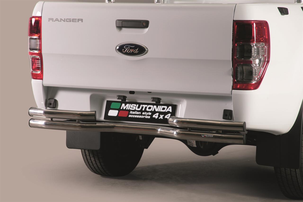 Paraurti Posteriore Doppio Tubo Inox Ø63 Ford Ranger 2012+