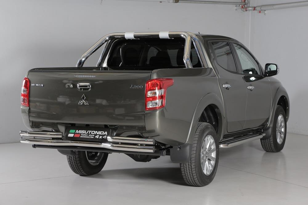 Paraurti Posteriore Doppio Tubo Inox Ø 63 Mitsubishi L200 2016+