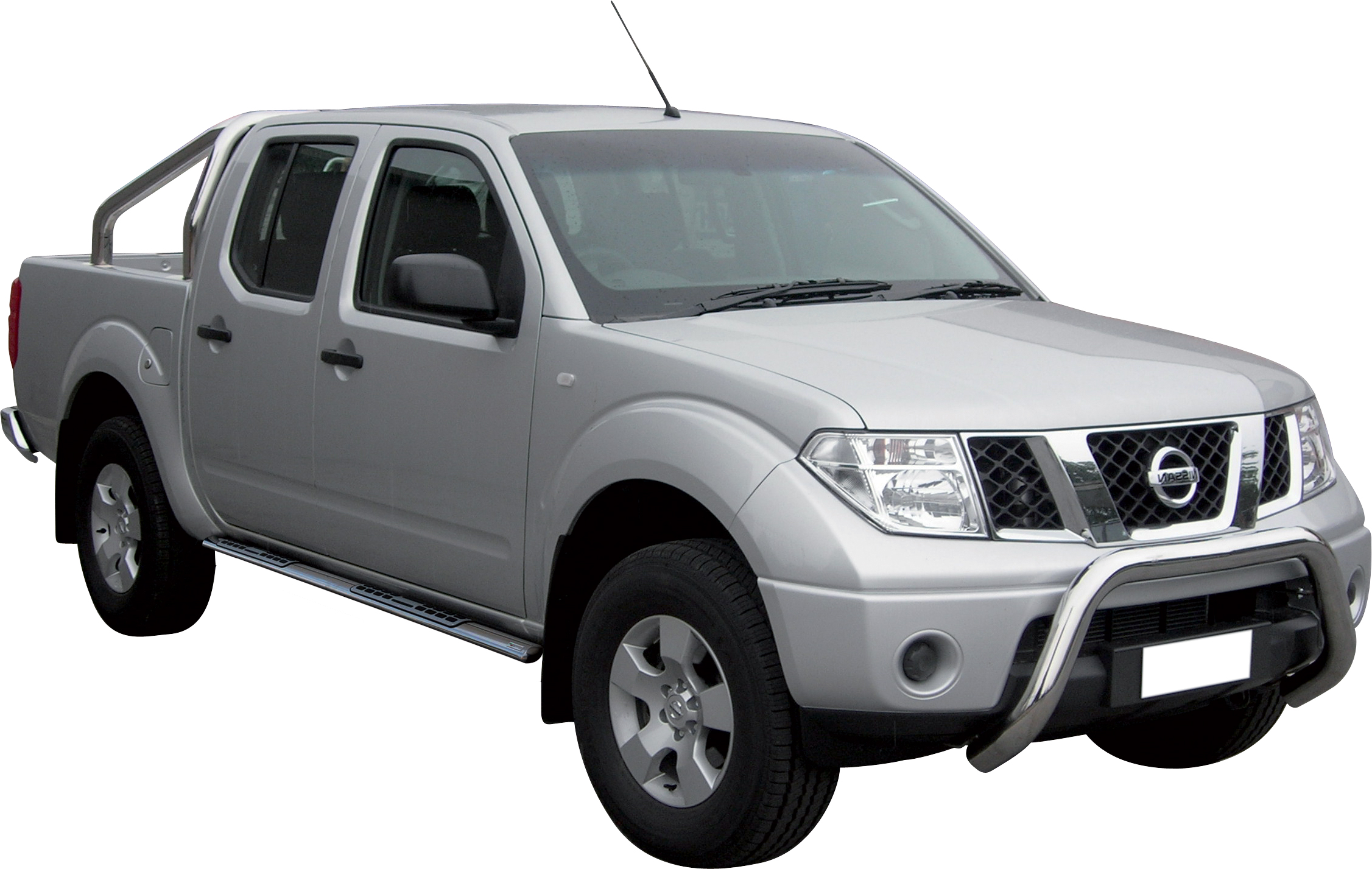 Pedane Laterali Ovali Inox Design Nissan Navara D40 Doppia Cab 2005