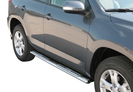 Pedane Laterali Ovali Inox Design Mitsubishi Pajero 3 Portes 2007+