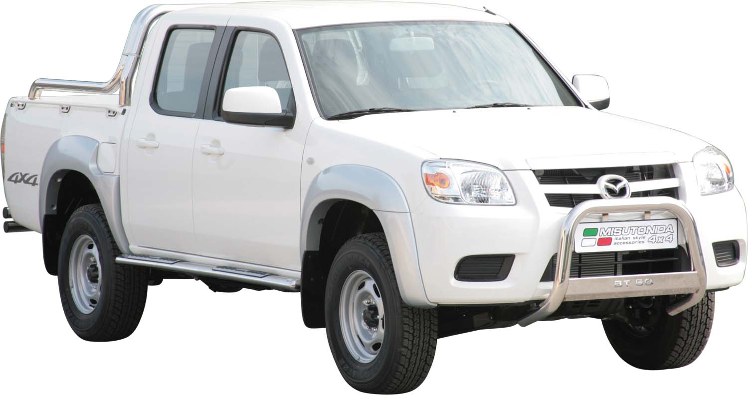 Pedane Laterali Ovali Inox Design Mazda Bt50 Double Cab 2009/2011