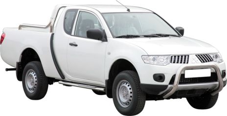 Pedane Laterali Ovali Inox Design Mitsubishi L200 Club Cab 2010-2014