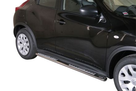 Pedane Laterali Ovali Inox Design Nissan Juke 2010+