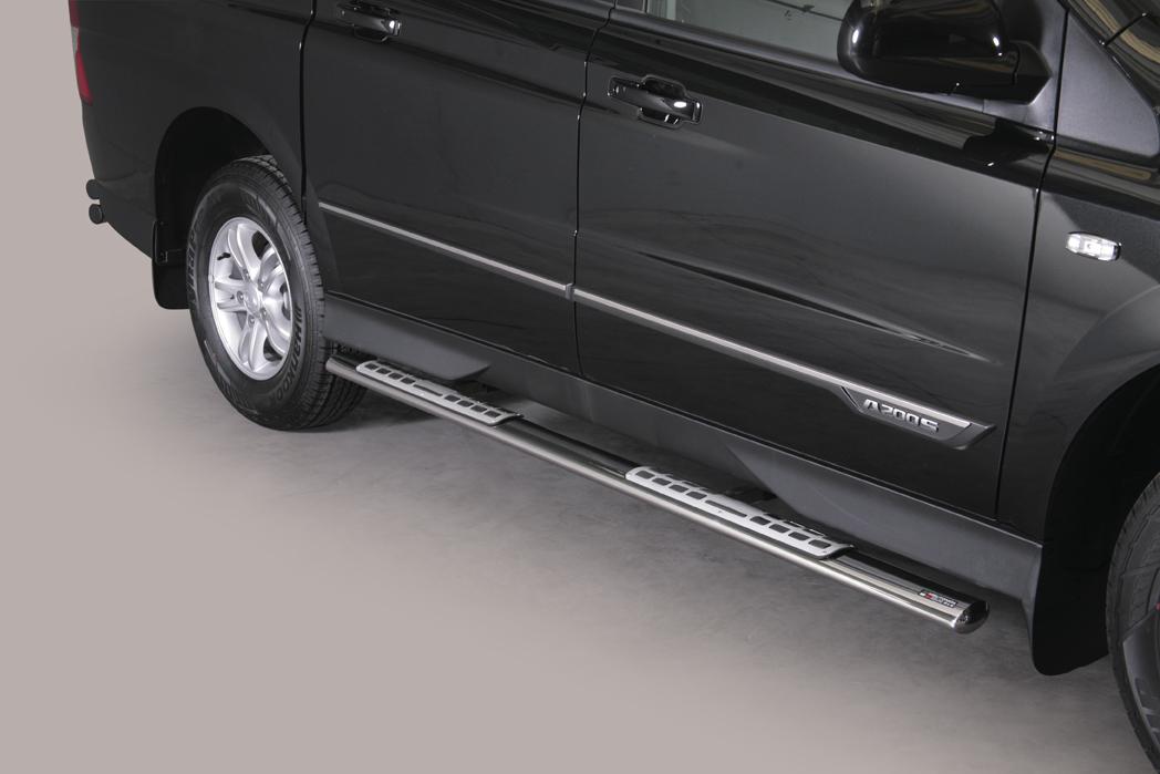 Pedane Laterali Ovali Inox Design Ssangyong Actyon Sports 2012+