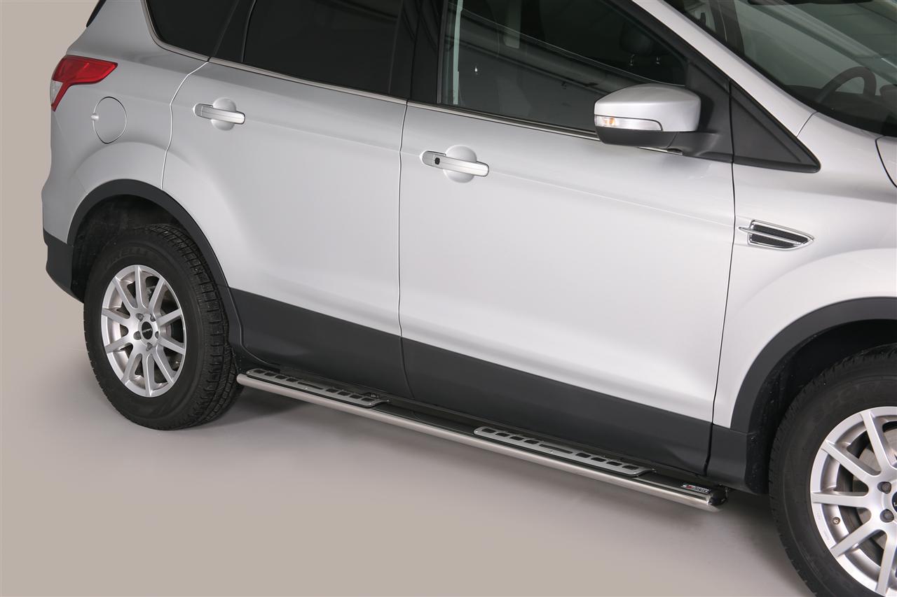 Pedane Laterali Ovali Inox Design Ford Kuga 2013+
