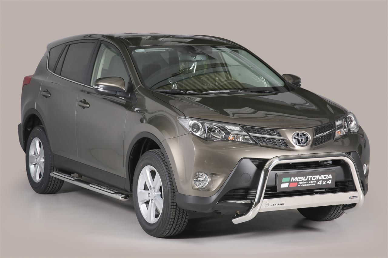 Pedane Laterali Ovali Inox Design Toyota Rav4 2013+