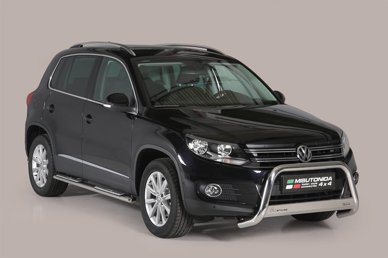 Pedane Laterali Ovali Inox Design Volkswagen Tiguan 2011+