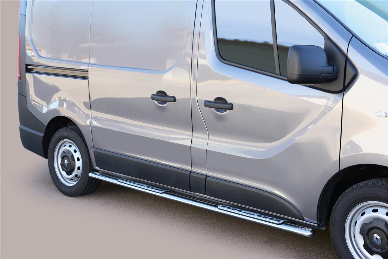 Pedane Laterali Ovali Inox Design Renault Trafic L1 2014+