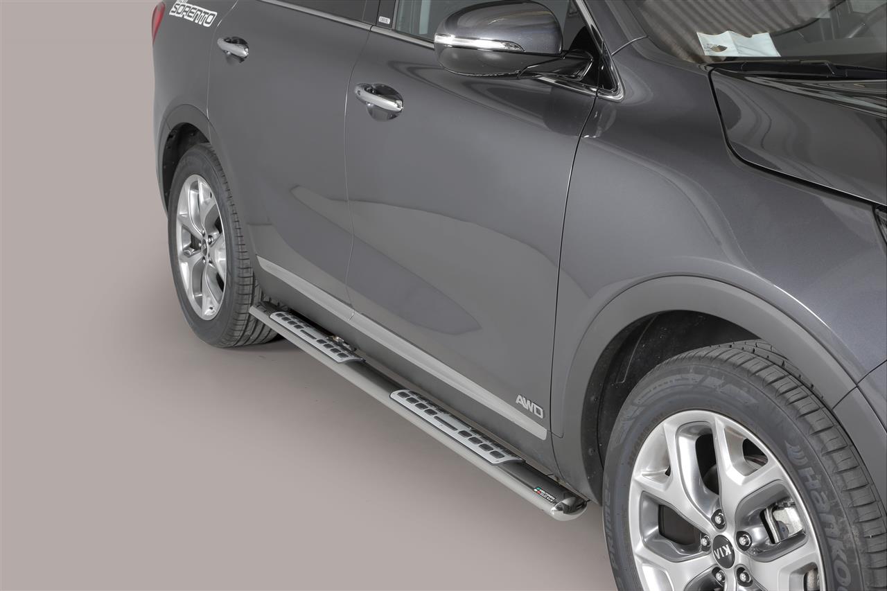 Pedane Laterali Ovali Inox Design Kia Sorento 2015+