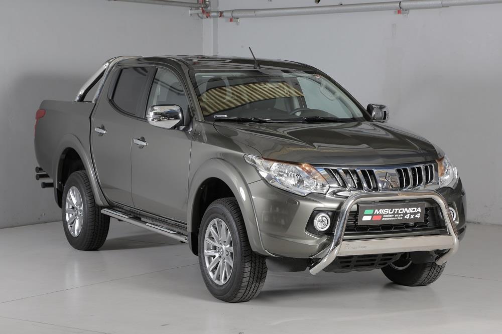 Pedane Laterali Ovali Inox Design Mitsubishi L200 Doppia Cab 2015+