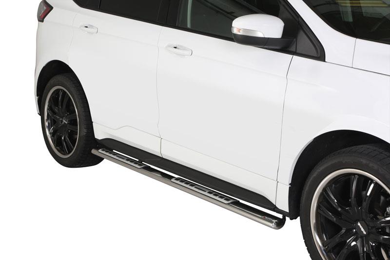 Pedane Laterali Ovali Inox Design Ford Edge 2016+