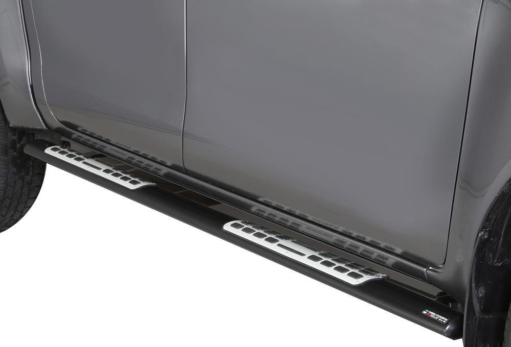 Pedane Laterali Ovali Nere Design Mercedes Classe X Doppia Cab 2017+