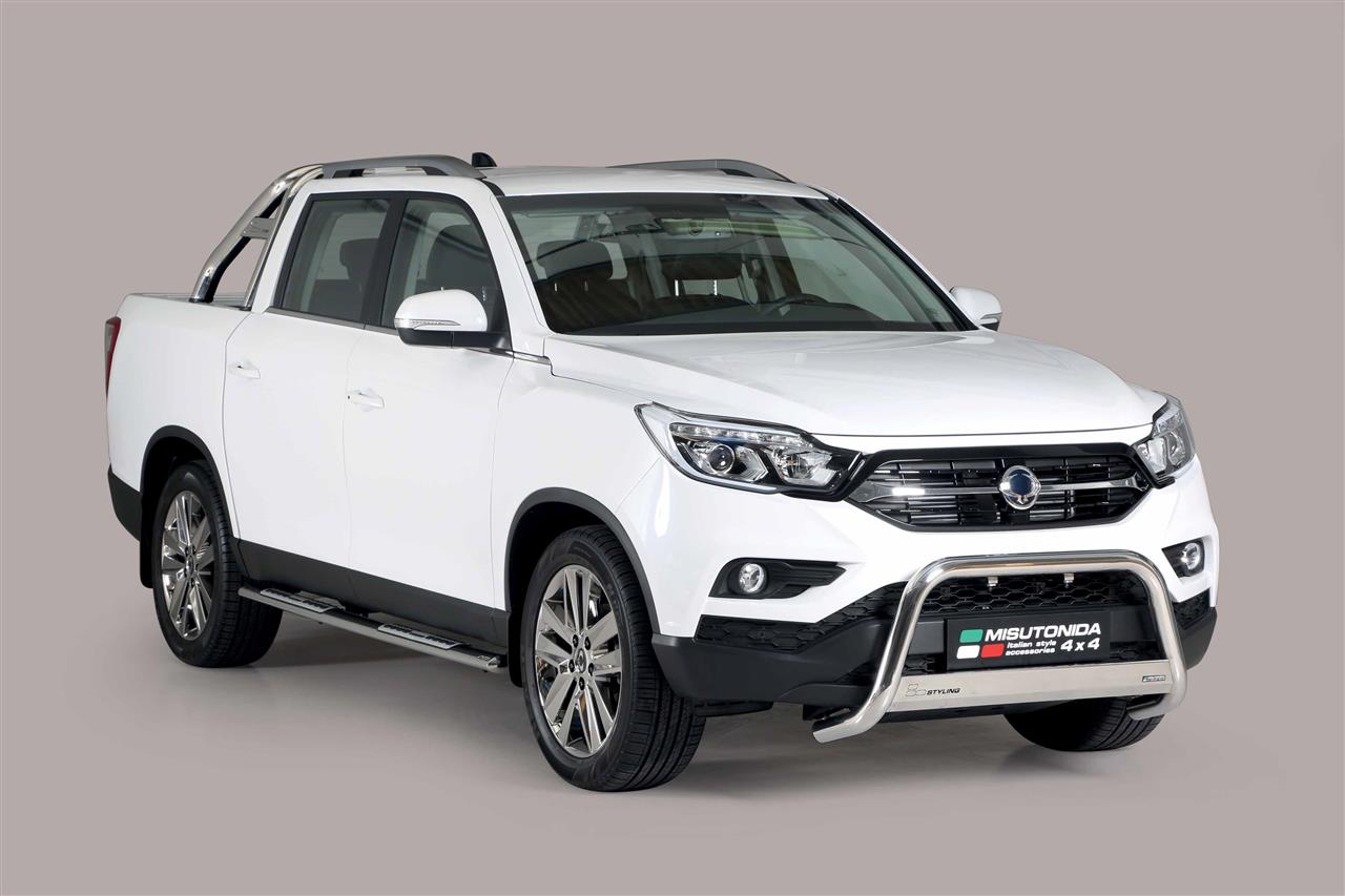 Pedane Laterali Ovali Inox Design Ssangyong Musso Sports 2018+ Thermolaque