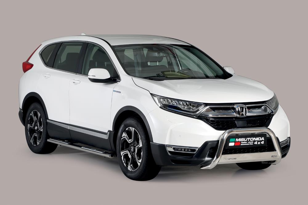 Pedane Laterali Ovali Inox Design Honda Crv Hybrid 2019+