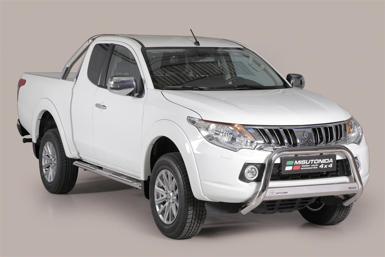 Pedane Laterali Ovali Inox Design Mitsubishi L200 Club Cab 2016+