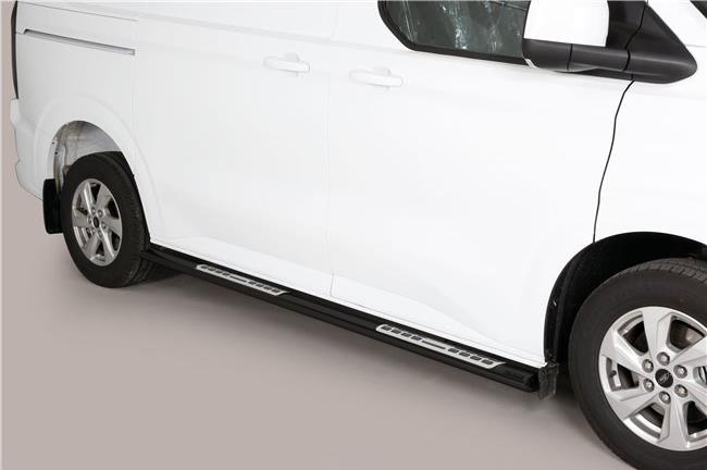 Tubi Piede Ovale Nero Design Ford Transit Custom 01.2024+ L1