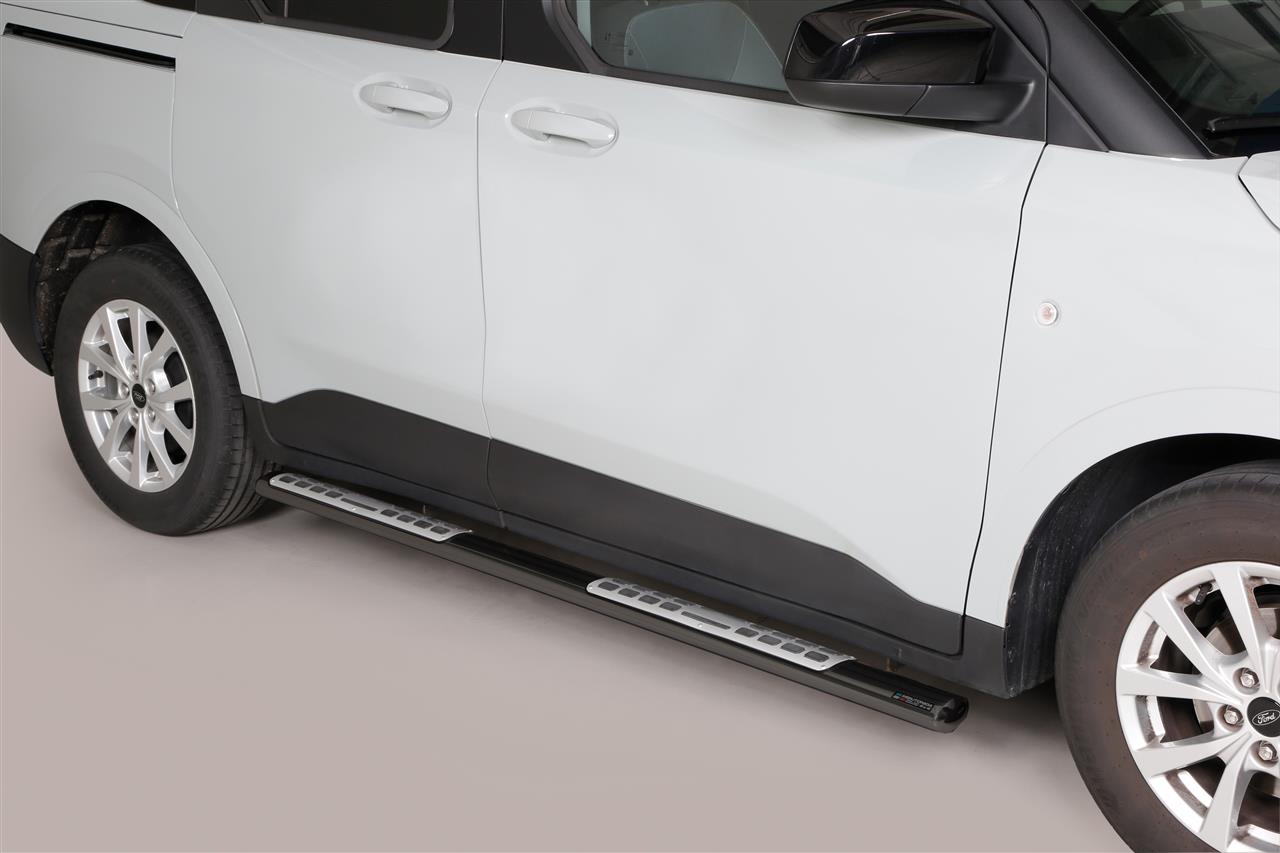 Pedane Laterali Ovali Nero Design Ford Transit Tourneo Courier 2024+ L1