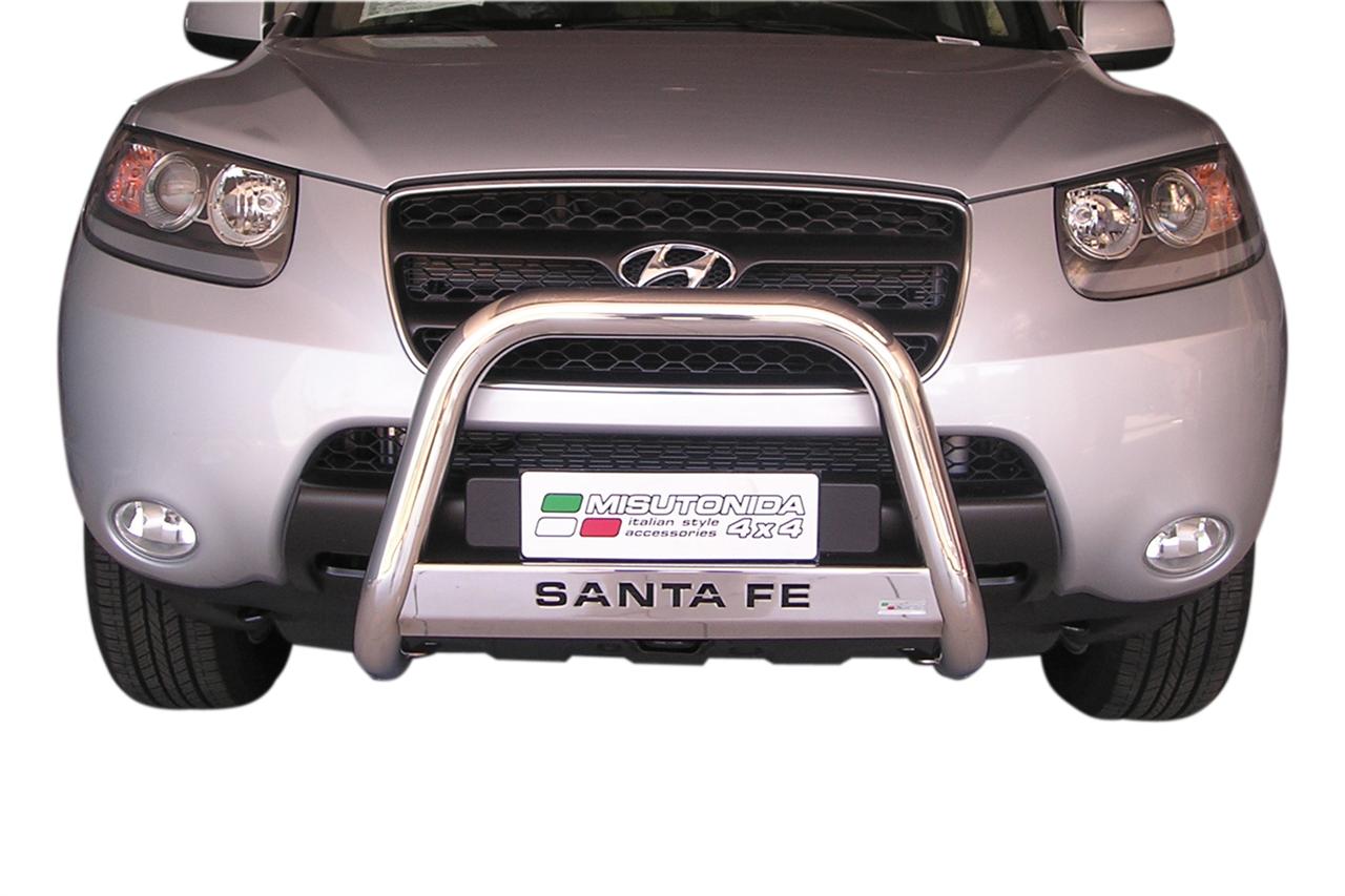 Protezione Anteriore Medium Bar Inox Ø63 Hyundai Santa Fe 2006/2010  Ce