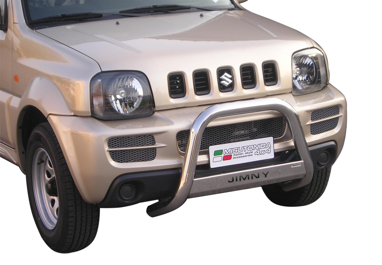 Protezione Anteriore Medium Bar Inox Ø63 Suzuki Jimny 2006+ Ce