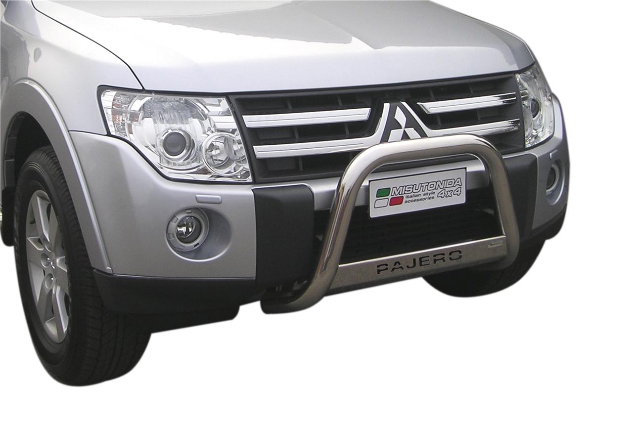 Protezione Anteriore Medium Bar Inox Ø63 Mitsubishi Pajero Did 2007/2014 Ce