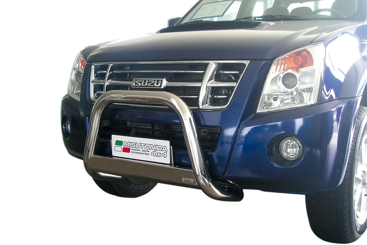 Protezione Anteriore Medium Bar Inox Ø63 Isuzu Dmax 2007/2011 Ce