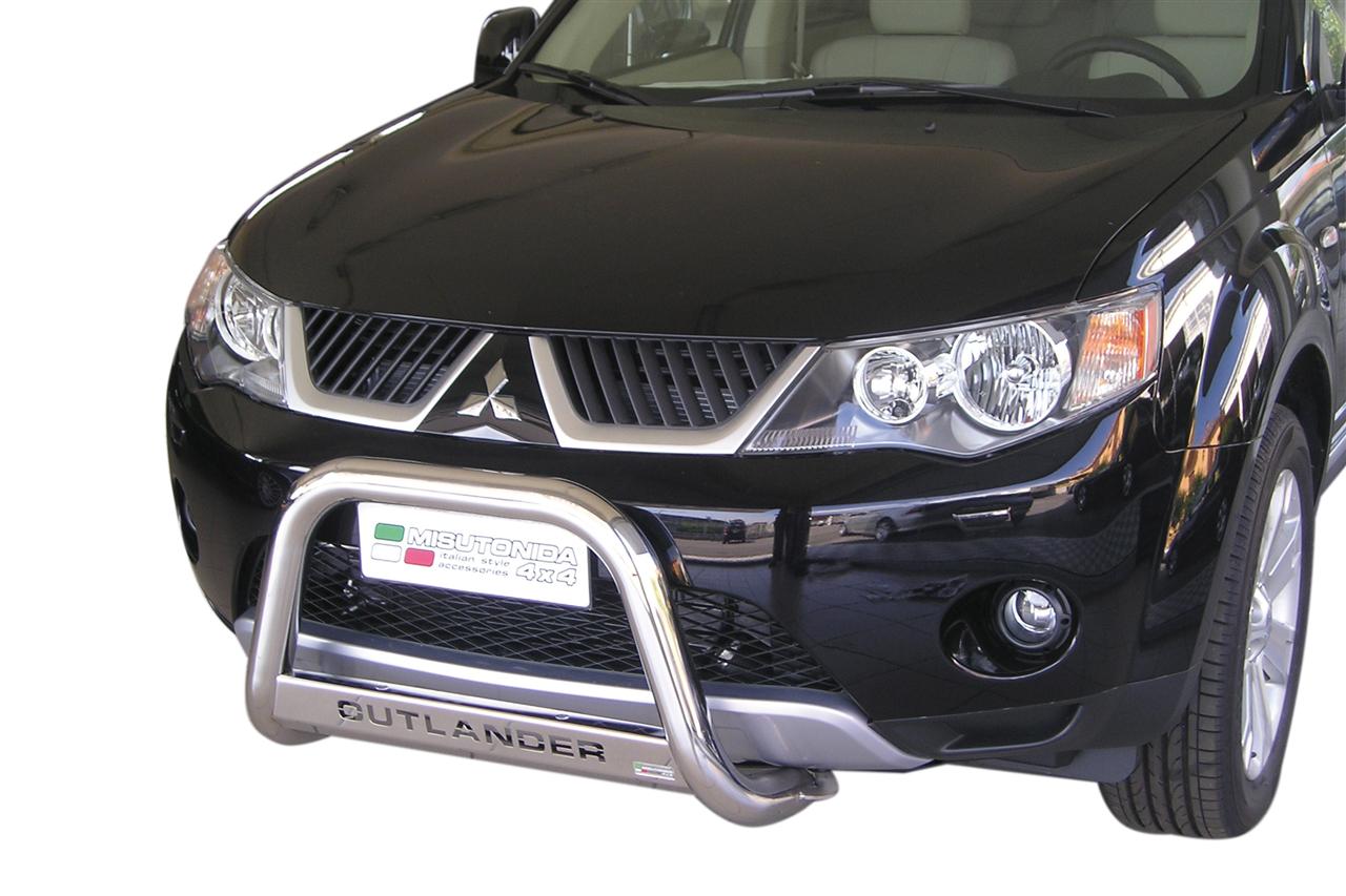 Protezione Anteriore Medium Bar Inox Ø63 Mitsubishi Outlander 2007/2010 Ce