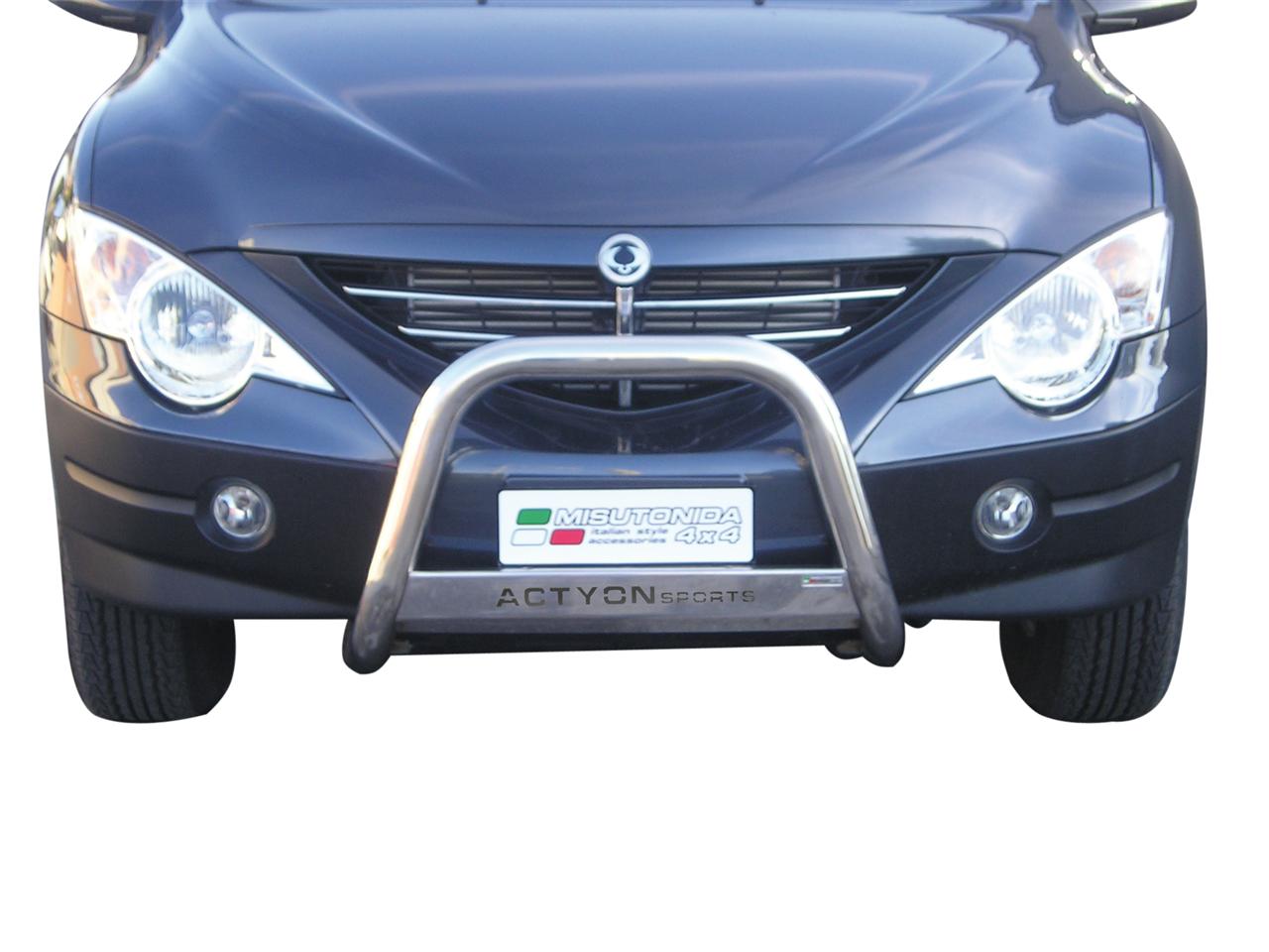 Protezione Anteriore Medium Bar Inox Ø63 Ssangyong Actyon Sport 2006/2011  Ce
