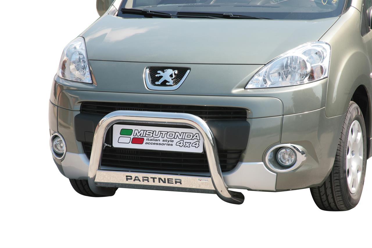 Protezione Anteriore Ce Medium Bar Inox Ø63 Peugeot Partner 2008/2013