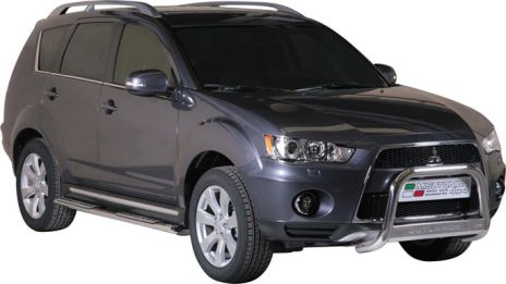 Protezione Anteriore Medium Bar Inox Ø63 Mitsubishi Outlander 2010+  Ce