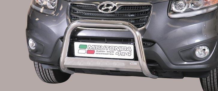 Protezione Anteriore Medium Bar Inox Ø63 Hyundai Sante Fe 2010/2011 Ce