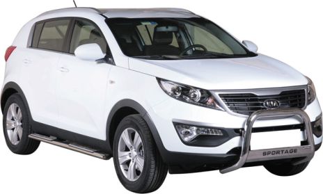 Protezione Anteriore Medium Bar Inox Ø63 Kia Sportage 2010+ Ce