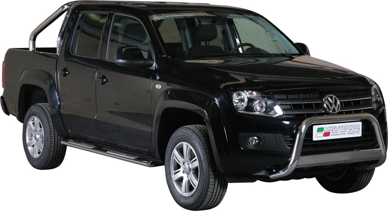 Protezione Anteriore Medium Bar Inox Ø63 Volkswagen Amarok High Line 2010/2016  Ce