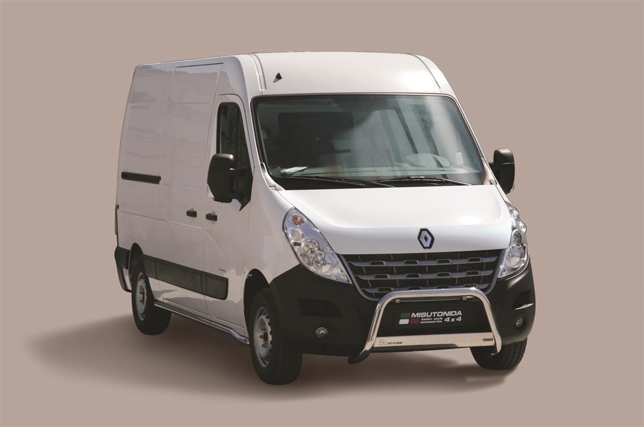 Protezione Anteriore Medium Bar Inox Ø63 Renault Master 2010/2019  Ce