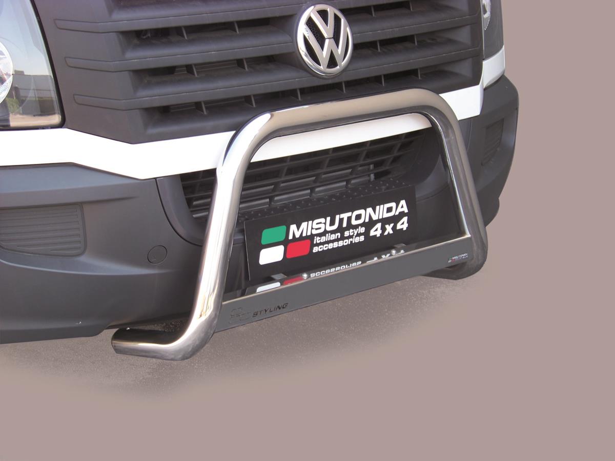 Protezione Anteriore Medium Bar Inox Ø63 Volkswagen Crafter 2011/2016  Ce