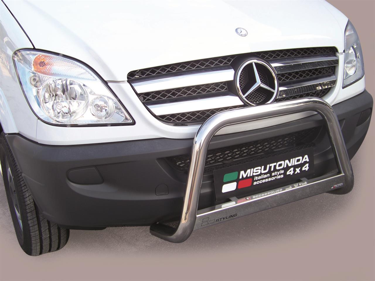 Protezione Anteriore Medium Bar Inox Ø63 Mercedes Sprinter 2007/2012  Ce