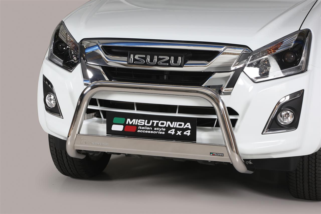 Protezione Anteriore Medium Bar Nero Ø63 Isuzu Dmax 2012/2020  Ce
