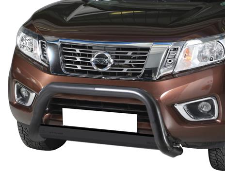Protezione Anteriore Medium Bar Nero Ø63 Nissan Navara D23 Np300 2016+  Ce