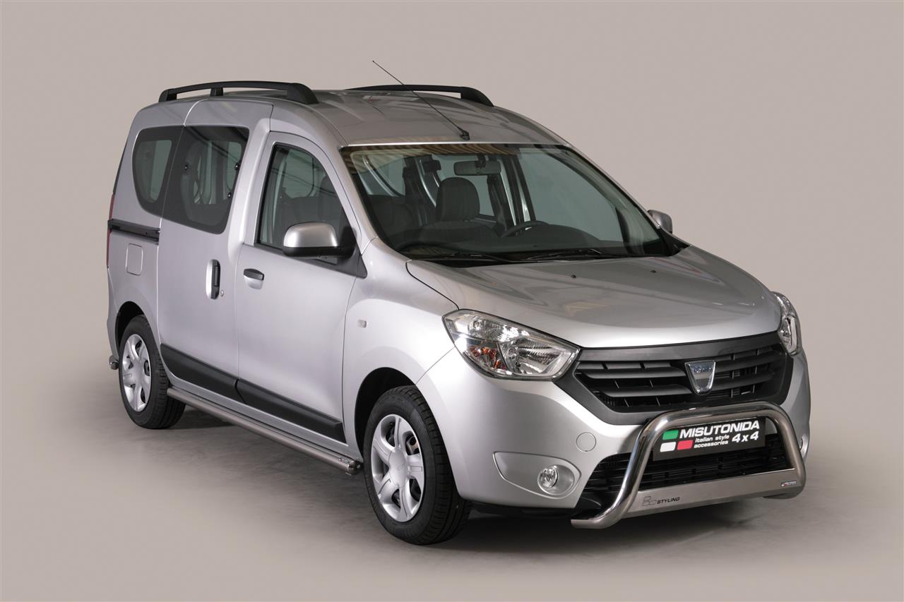 Protezione Anteriore Medium Bar Inox Ø63 Dacia Dokker 2012/2021  Ce