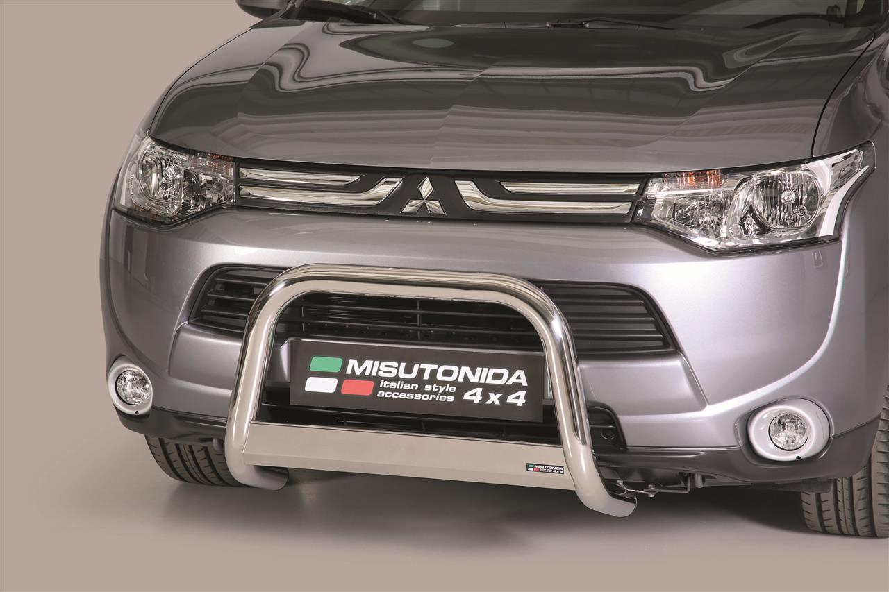 Protezione Anteriore Medium Bar Inox Ø63 Mitsubishi Outlander 2012/2015  Ce