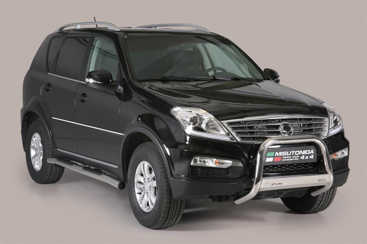 Protezione Anteriore Medium Bar Inox Ø63 Ssaangyong Rexton W 2013/2018  Ce