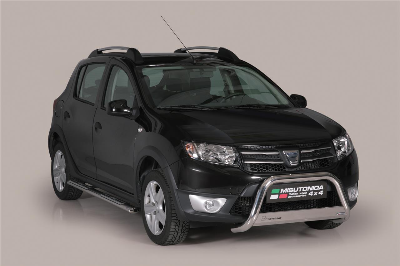 Protezione Anteriore Medium Bar Inox Ø63 Dacia Sandero Stepway 2013/2022  Ce