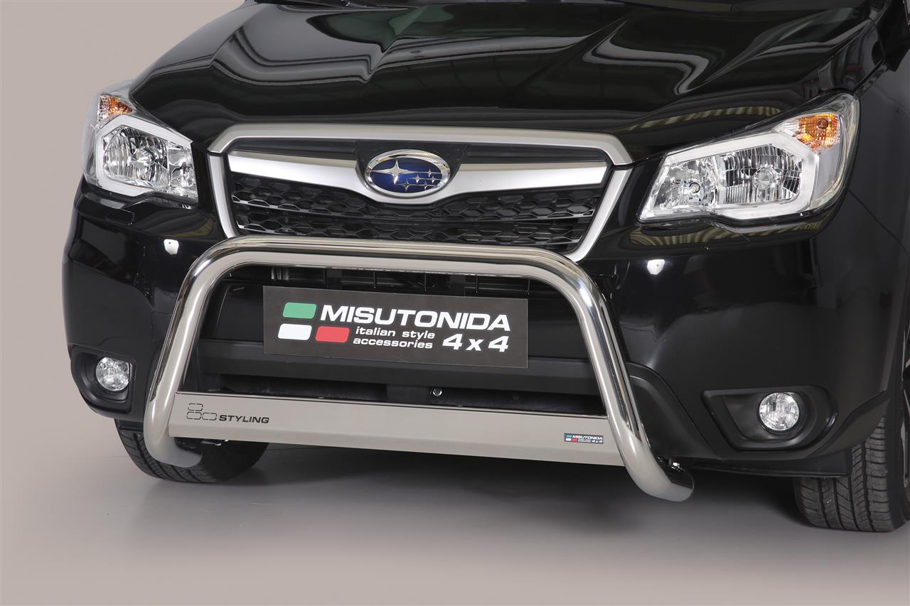 Protezione Anteriore Medium Bar Inox Ø63 Subaru Forester 2013+ Ce