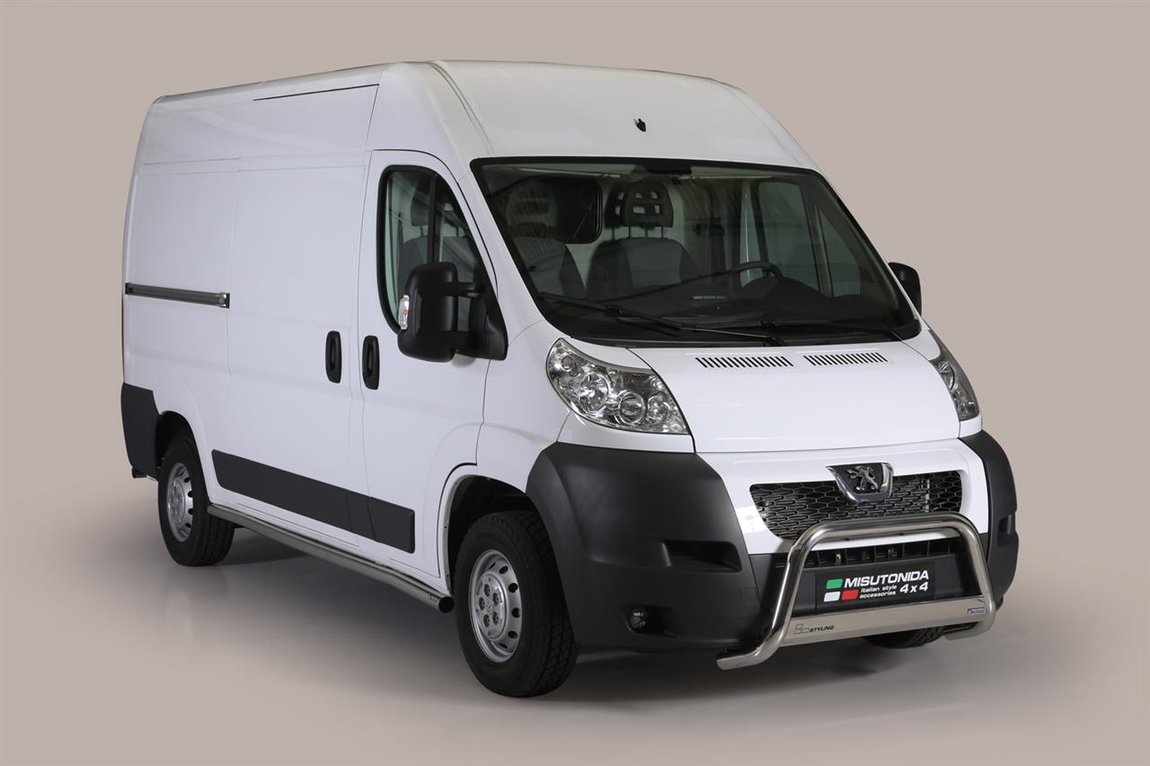Protezione Anteriore Medium Bar Inox Ø63 Peugeot Boxer 2006/2013 Ce