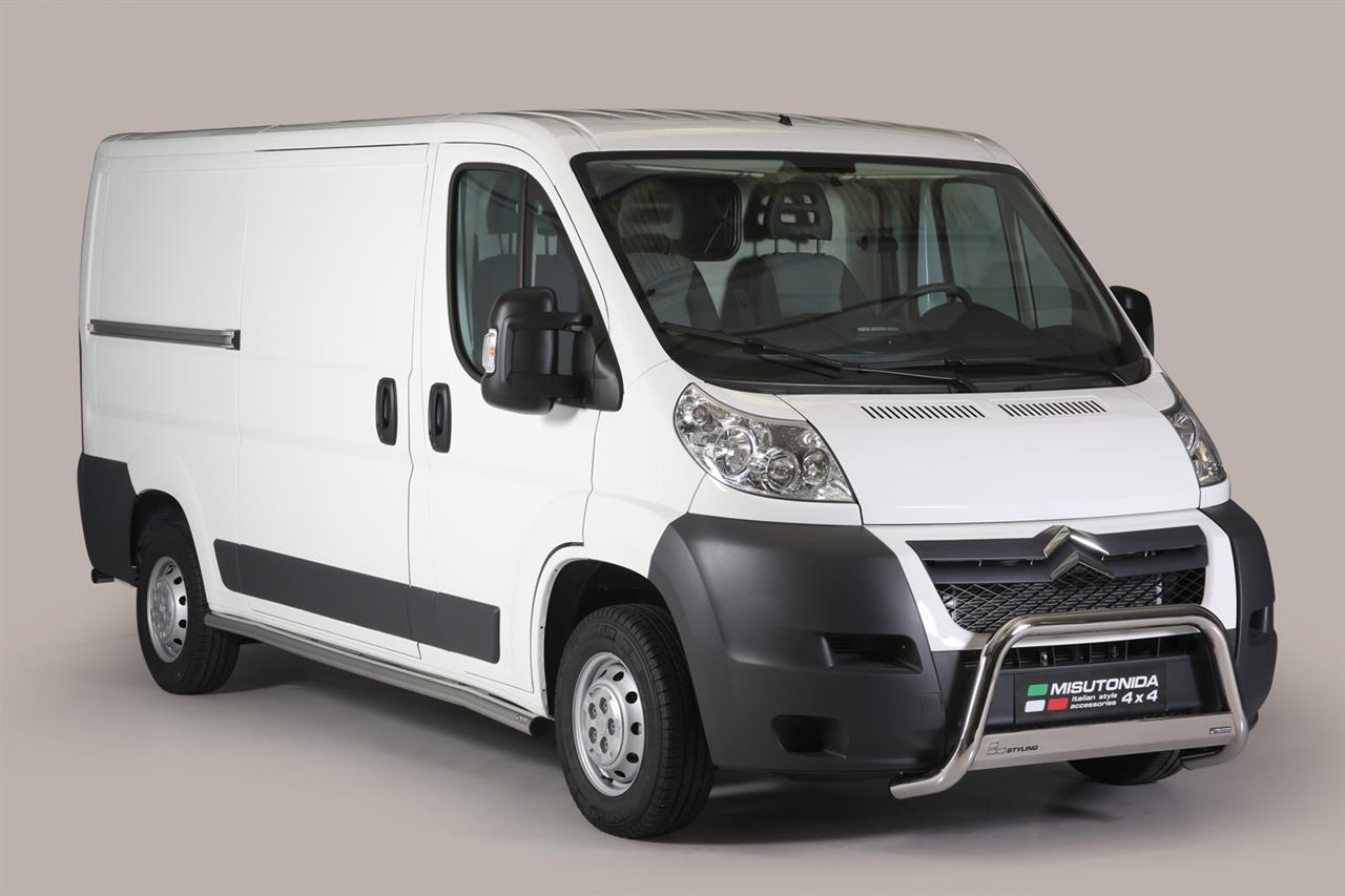 Protezione Anteriore Medium Bar Inox Ø63 Citroen Jumper 2006/2013  Ce